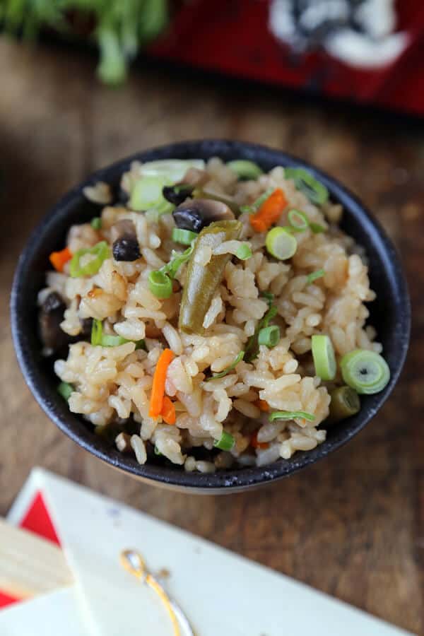 Rice Cooker Vegetable Rice Pickled Plum Food And Drinks