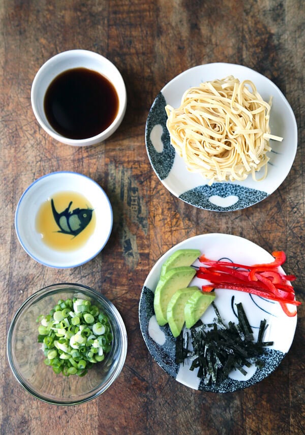 ingredients for ponzu sauce noddles