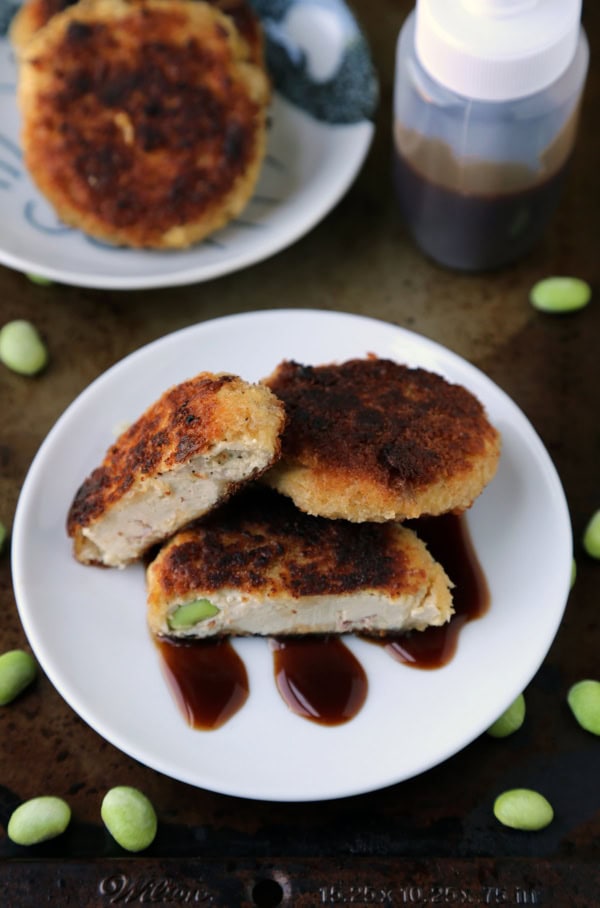 Tofu Edamame Patties | Pickled Plum