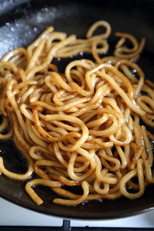 Yaki Udon in a pan