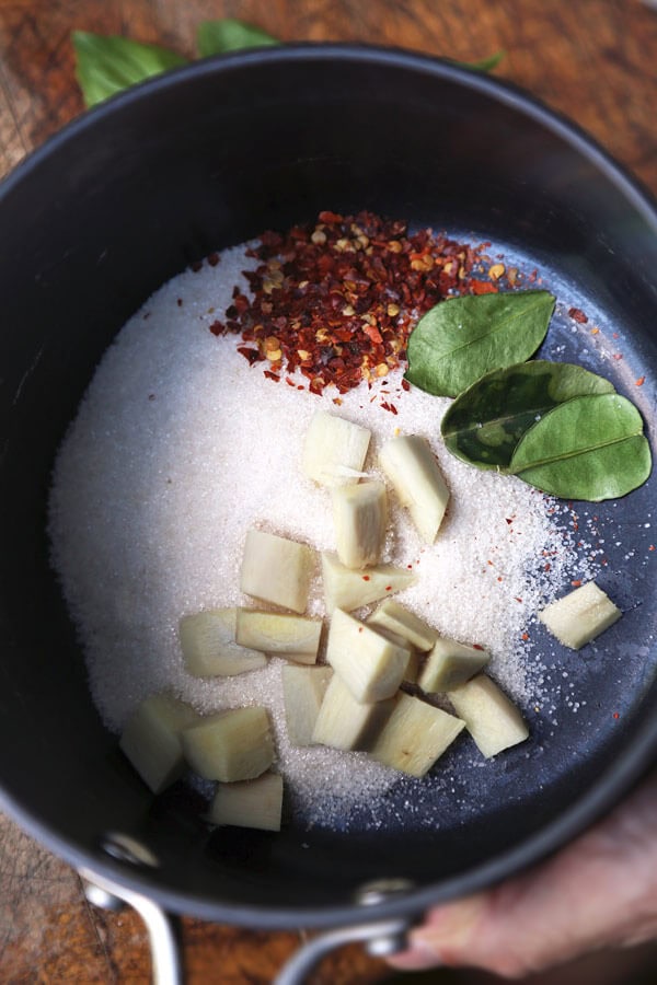 ginger soda in pot