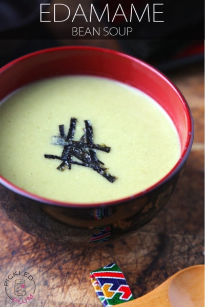 edamame bean soup potage