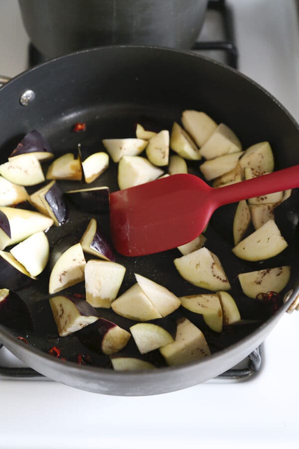 eggplant-in-pan