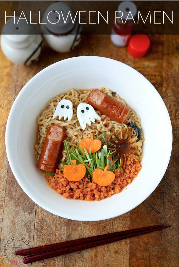 Halloween Top Ramen Recipe - Pickled Plum Food And Drinks