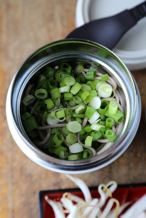 Soba Noodles with Leeks & Crab Sticks | Pickled Plum