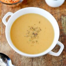 Parsnip Soup with Celery Root (and Herbes de Provence)