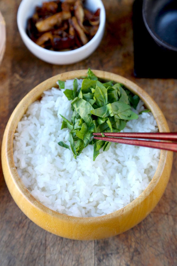 spinach-on-rice