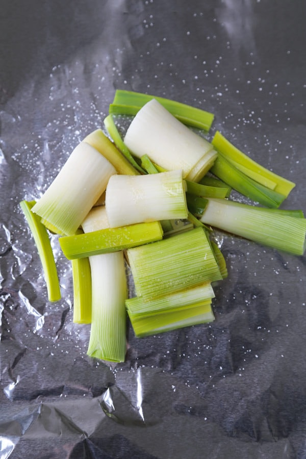 leeks-foil