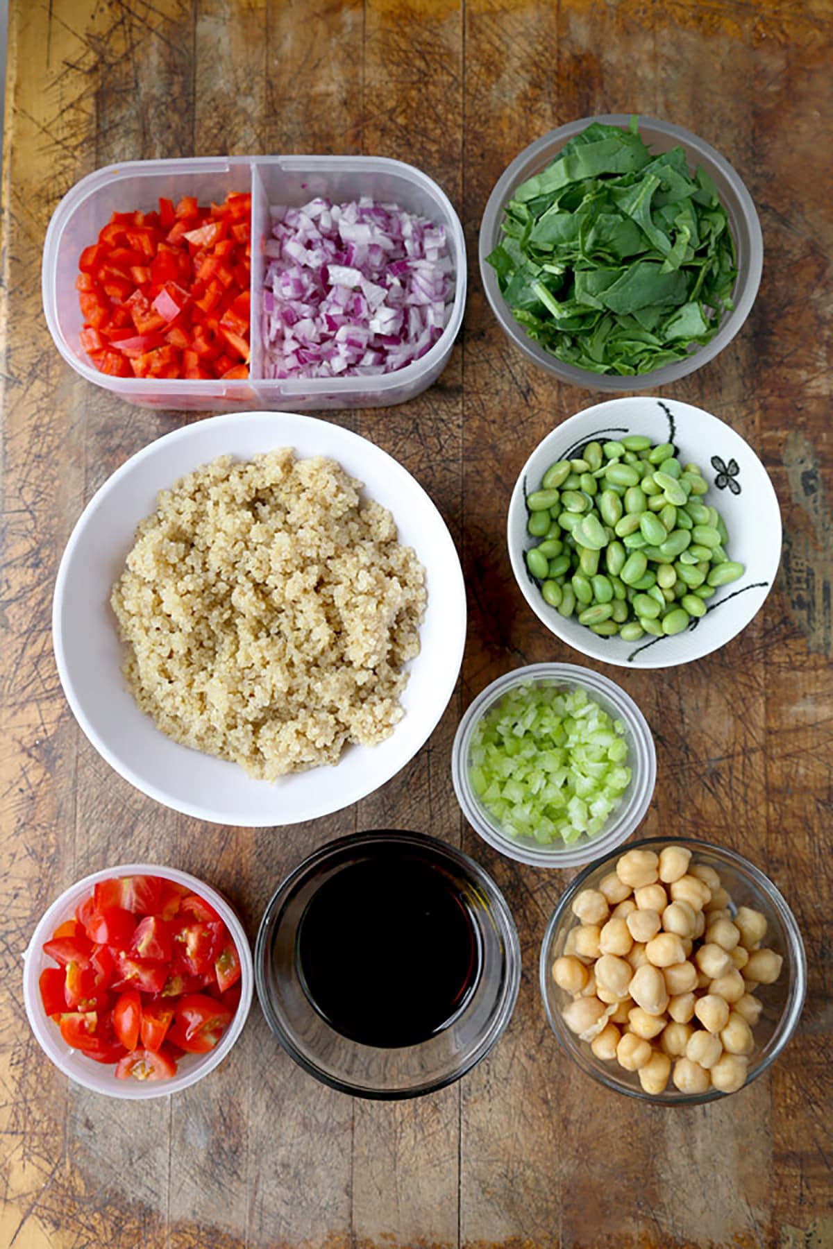 ingredients edamame quinoa salad