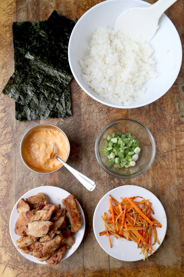 Onigiri Recipe: Chicken and Spicy Mayo - Pickled Plum Food And Drinks