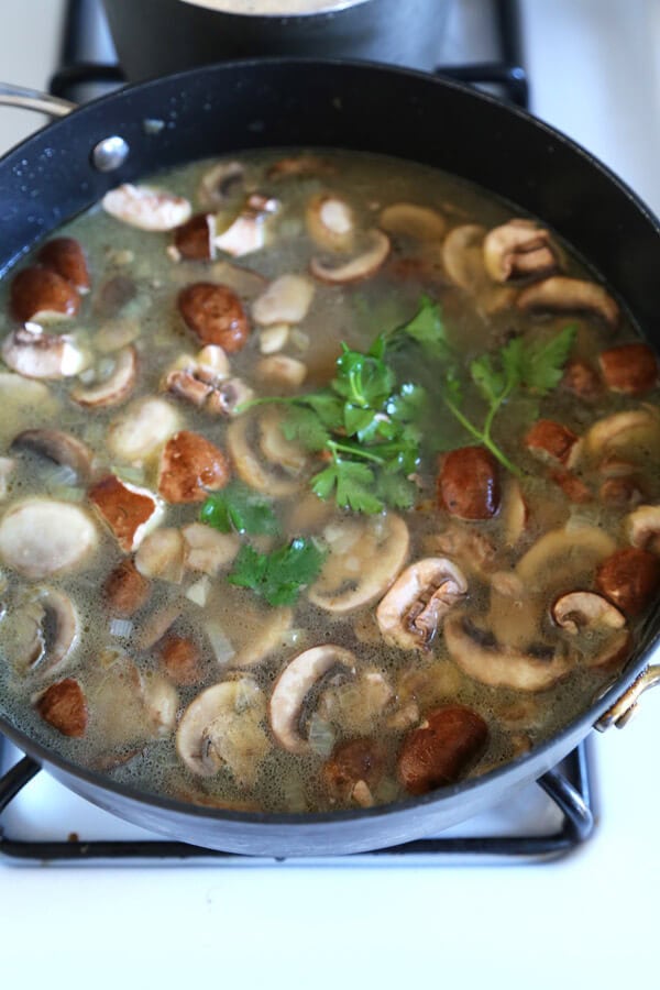 homemade mushroom-soup