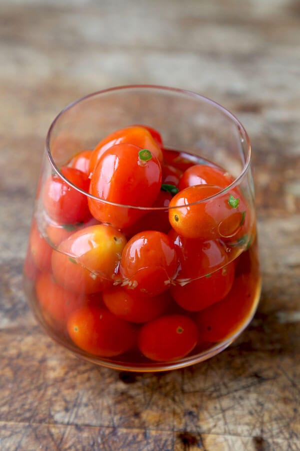 Pickled Cherry Tomatoes (Thai Style)