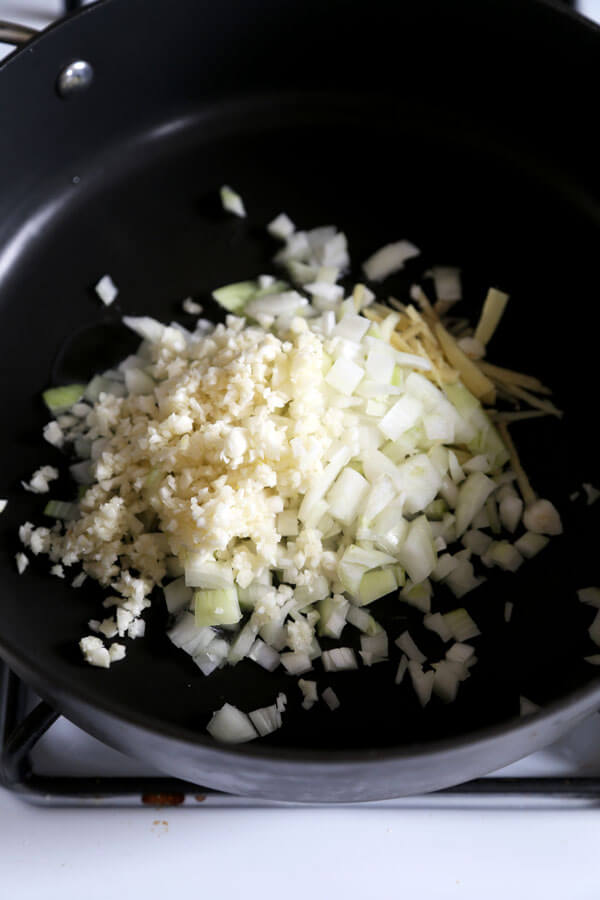 onions garlic and ginger