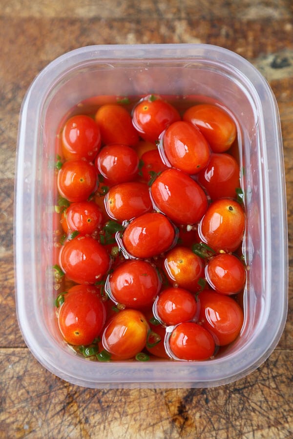 Pickled Cherry Tomatoes (Thai Style)