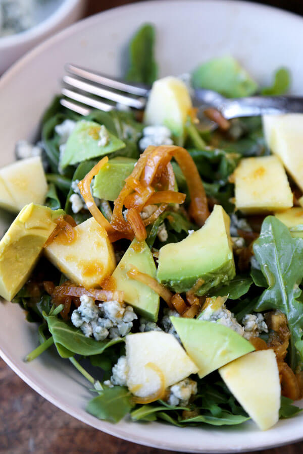 Arugula salad with soy lime vinaigrette
