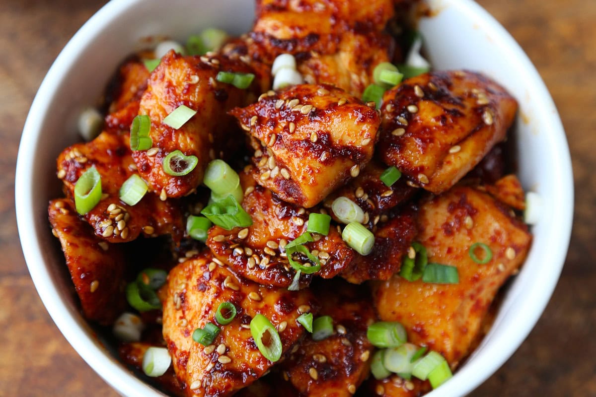 Korean Sticky Chicken (Easy, Sweet & Spicy Recipe) - Pickled Plum