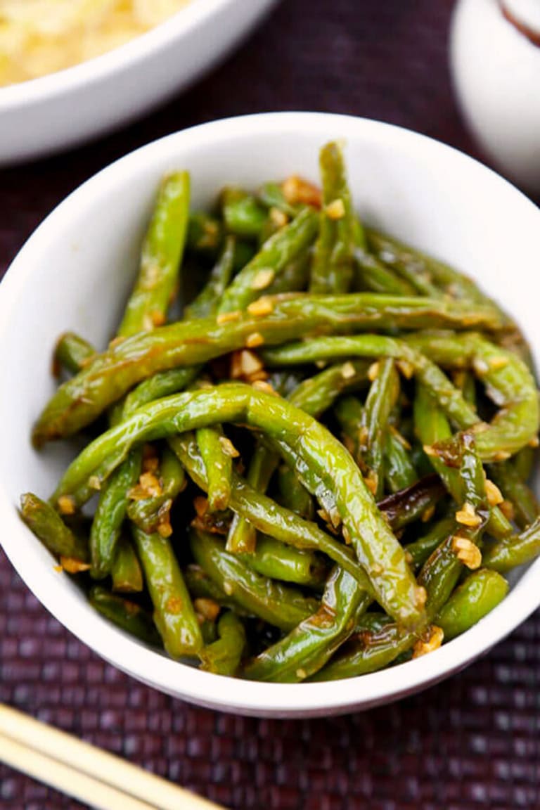 Chinese Green Beans with Garlic Sauce (Easy To Follow) Pickled Plum