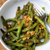 Chinese garlic green beans