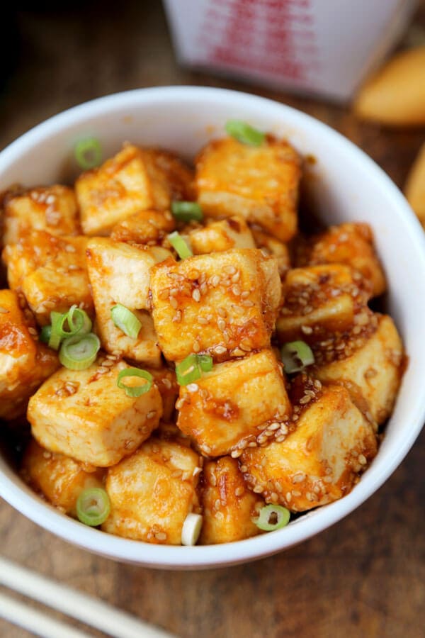 Honey Sriracha Tofu - Pickled Plum Food And Drinks