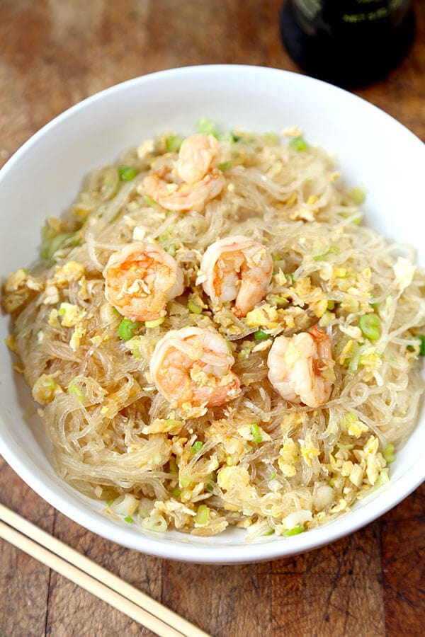 Stir Fried Glass Noodles with Shrimp | Pickled Plum Food And Drinks