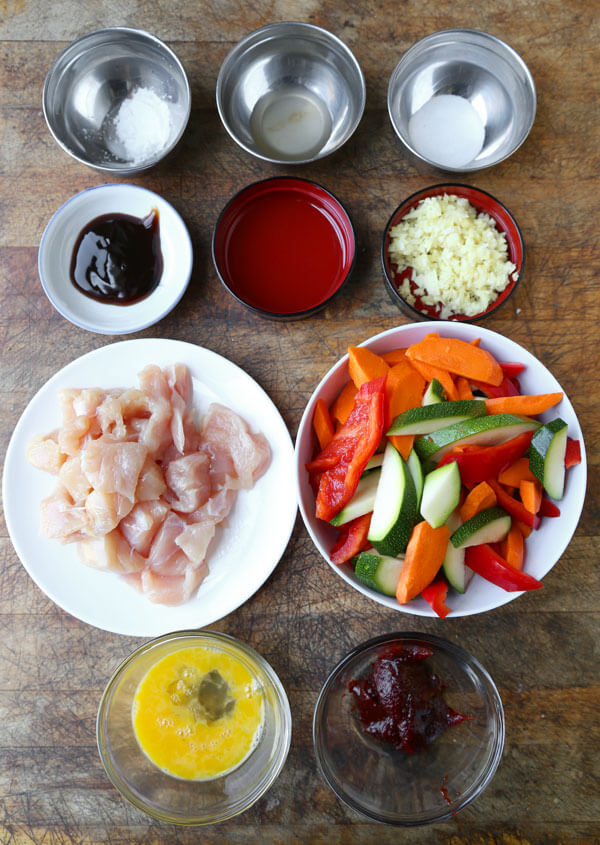 ingredients for hunan chicken