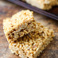 Homemade rice crispy treats