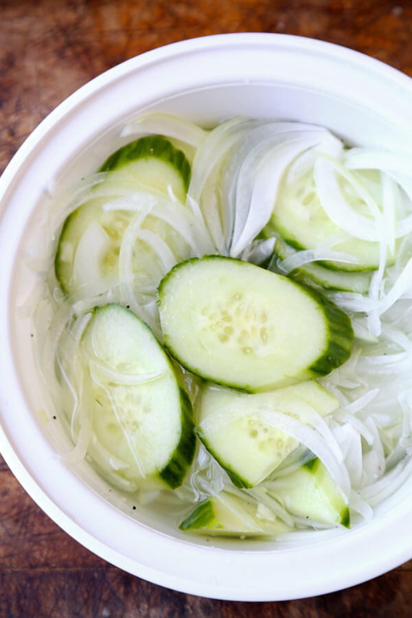 Pickled Cucumber and Onion Salad