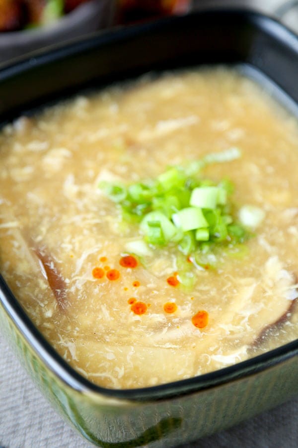 Hot And Sour Soup - egg drop soup