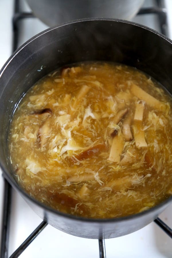 Authentic hot and sour soup