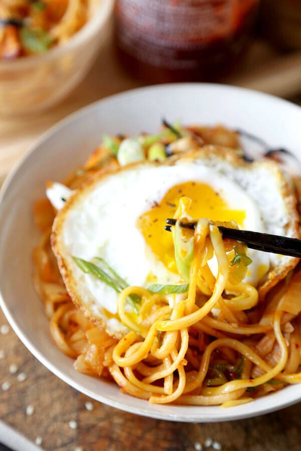 Kimchi Udon Stir Fry | Pickled Plum