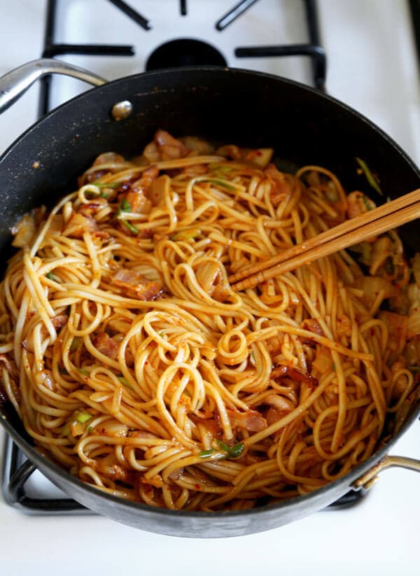 Kimchi Udon Stir Fry - Pickled Plum Food And Drinks