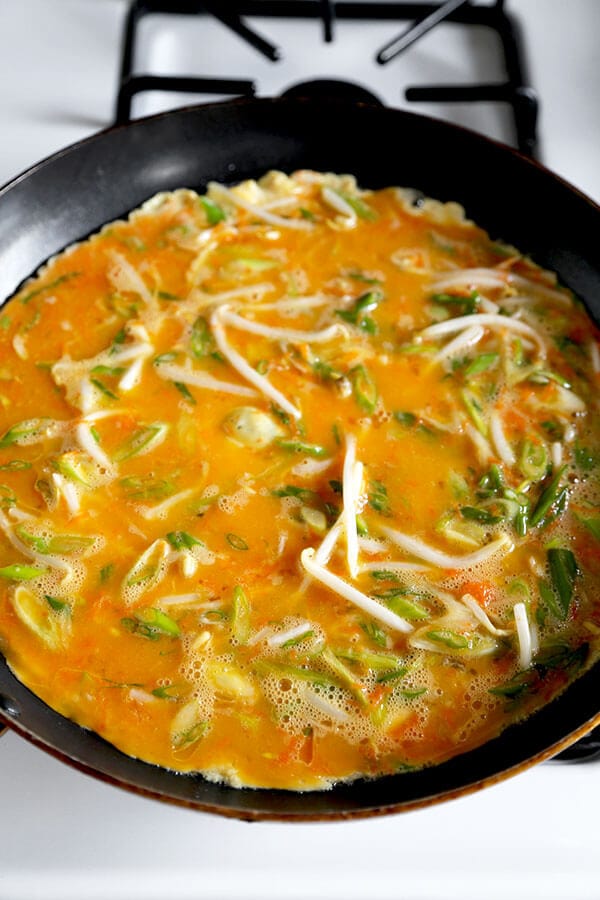 Chinese Scallion Omelette | Pickled Plum