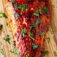 honey sriracha salmon