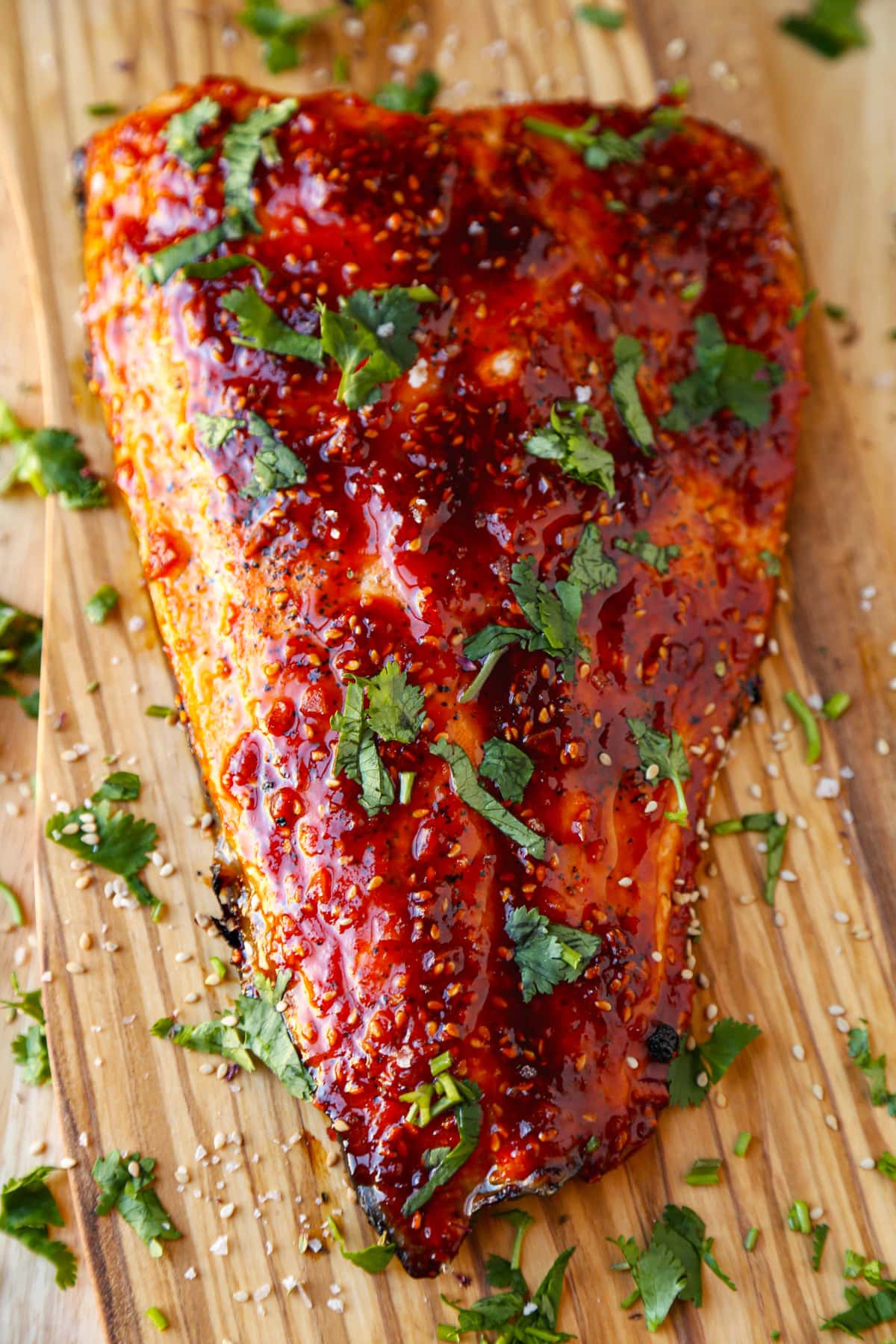 honey sriracha salmon