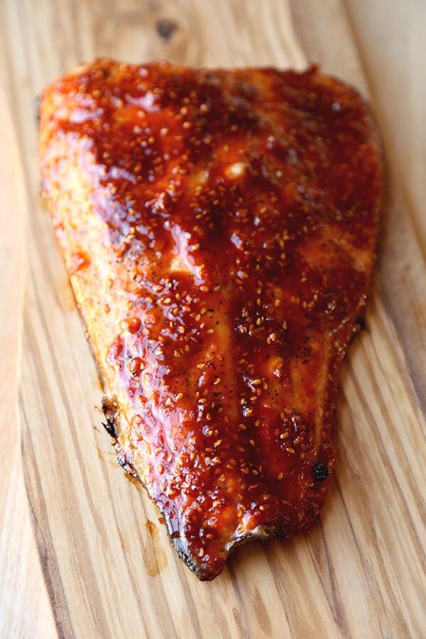 Honey Sriracha Oven Baked Salmon - Pickled Plum Food And 