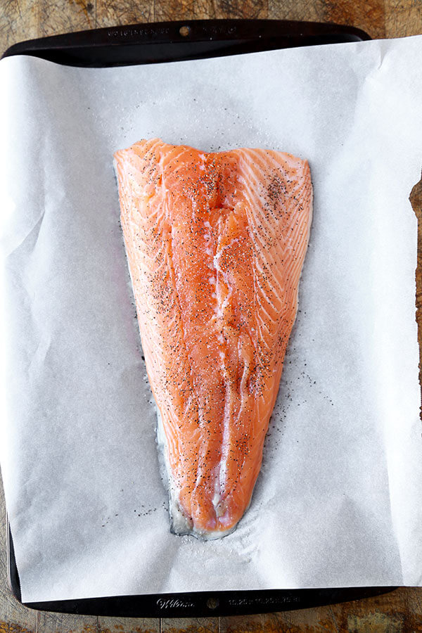 Honey Sriracha Oven Baked Salmon Pickled Plum Food And Drinks