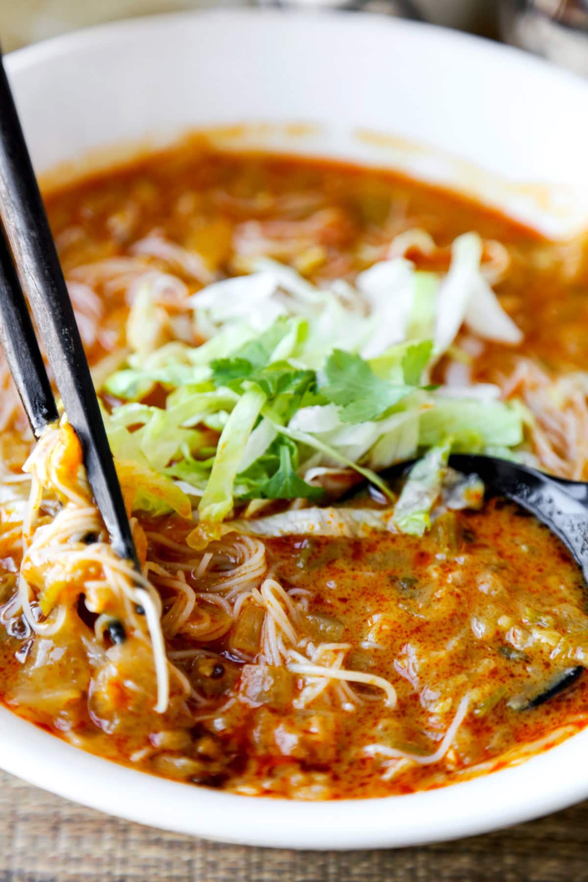 red curry noodle soup