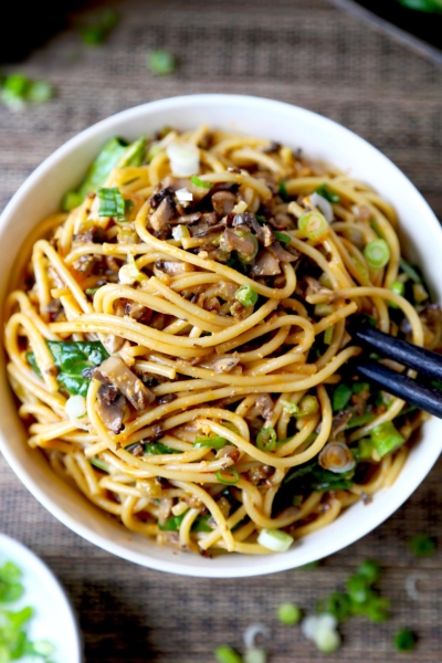 vegan dan dan noodles