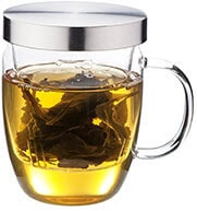 Loose Leaf Infuser - 16 oz BPA-Free Borosilicate Crystal-Clear Glass Mug Allows You to See Your Tea Leaves Slowly Blossom.