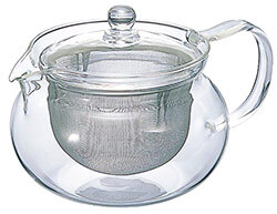 Tea Time Essential - Clear teapot for brewing loose tea.