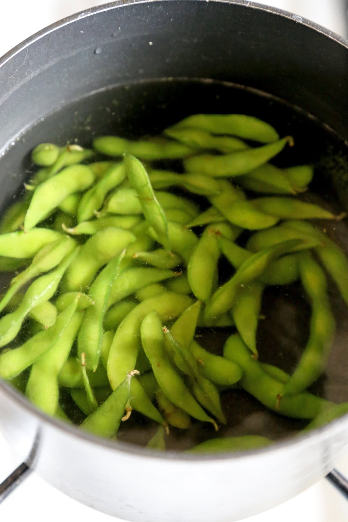 boiled edamame pods