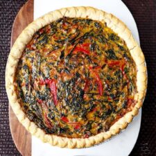 Spring Swiss Chard Pie With Gruyère