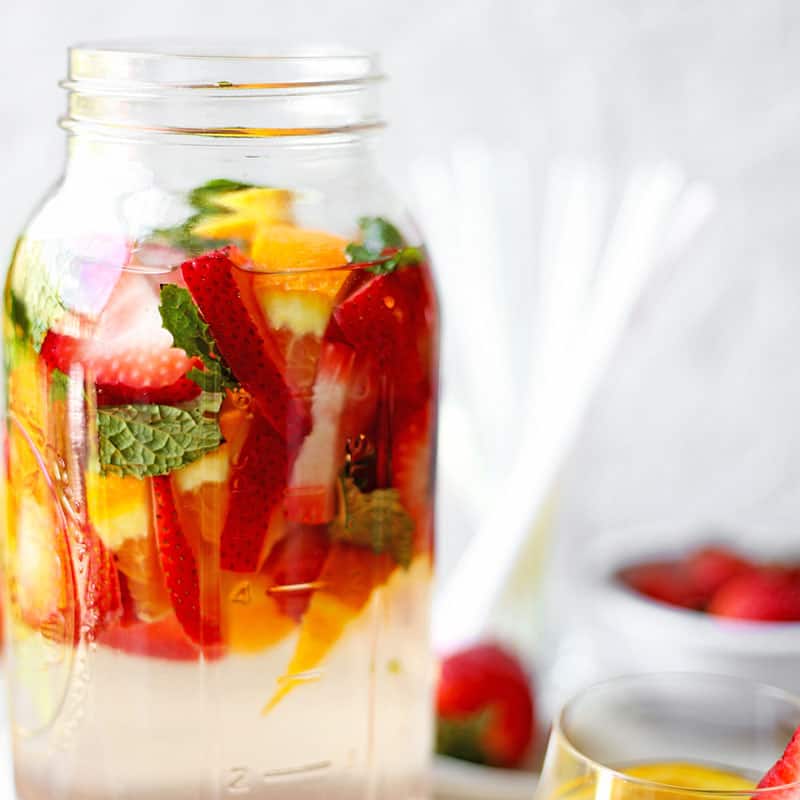 Cleansing Strawberry Detox Water
