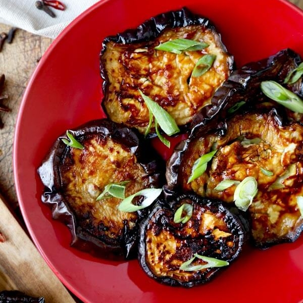 Char Siu Style Roasted Eggplant | Pickled Plum