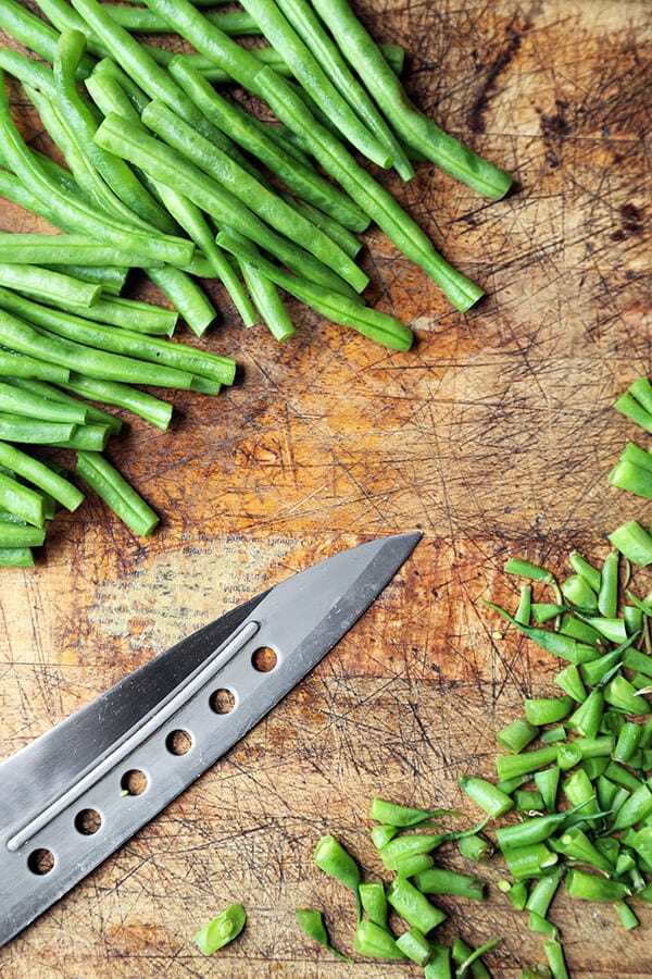 chopped green beans