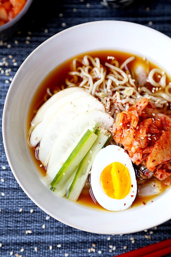 Cold Shirataki Noodle Soup (Naengmyeon) - Pickled Plum Food And Drinks