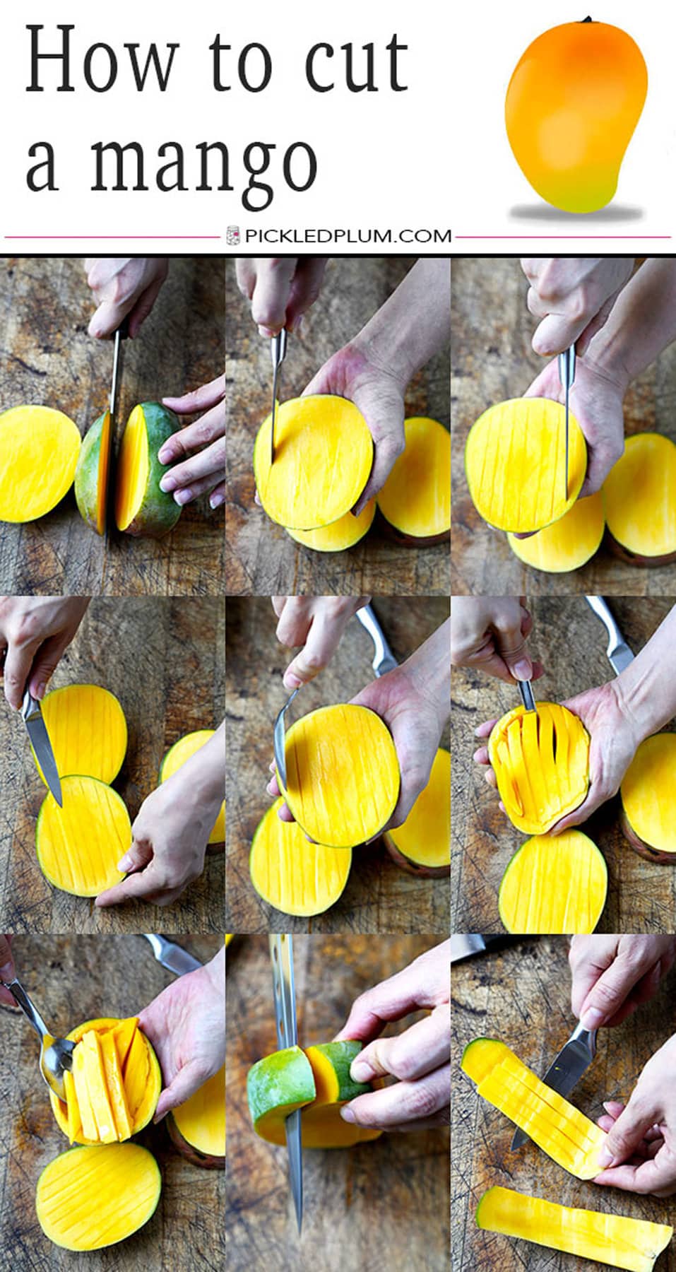how to slice a mango tutorial