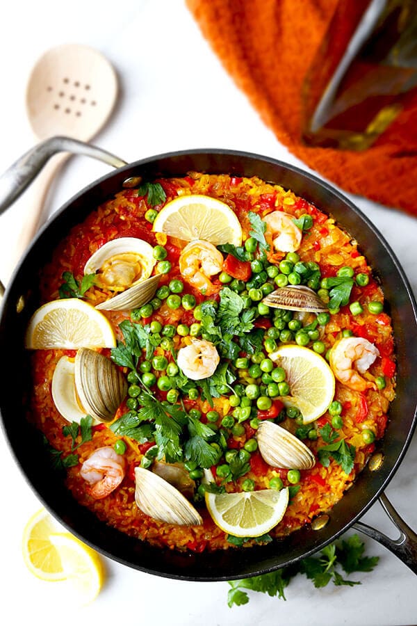 Easy Seafood Paella Recipe - Pickled Plum Food And Drinks