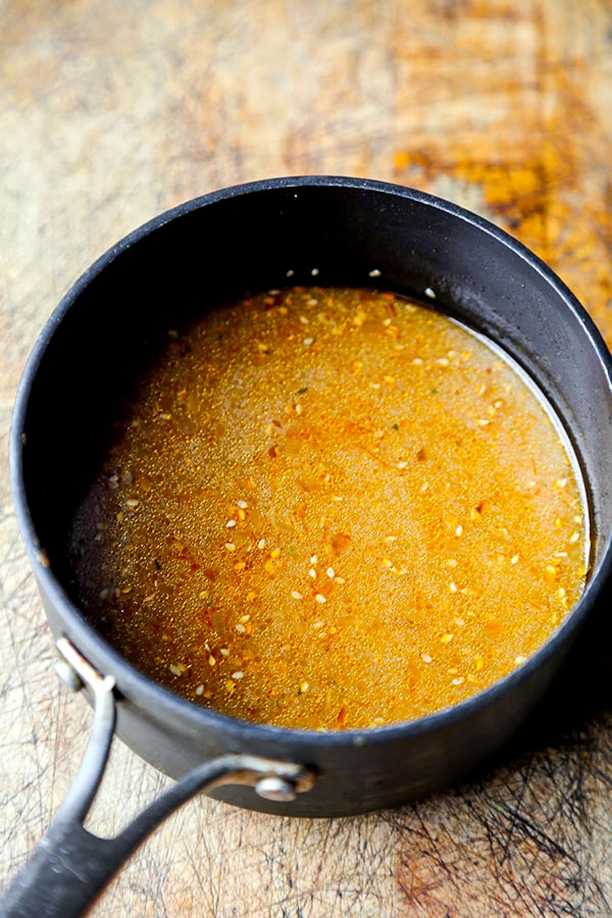 Spicy miso dipping sauce