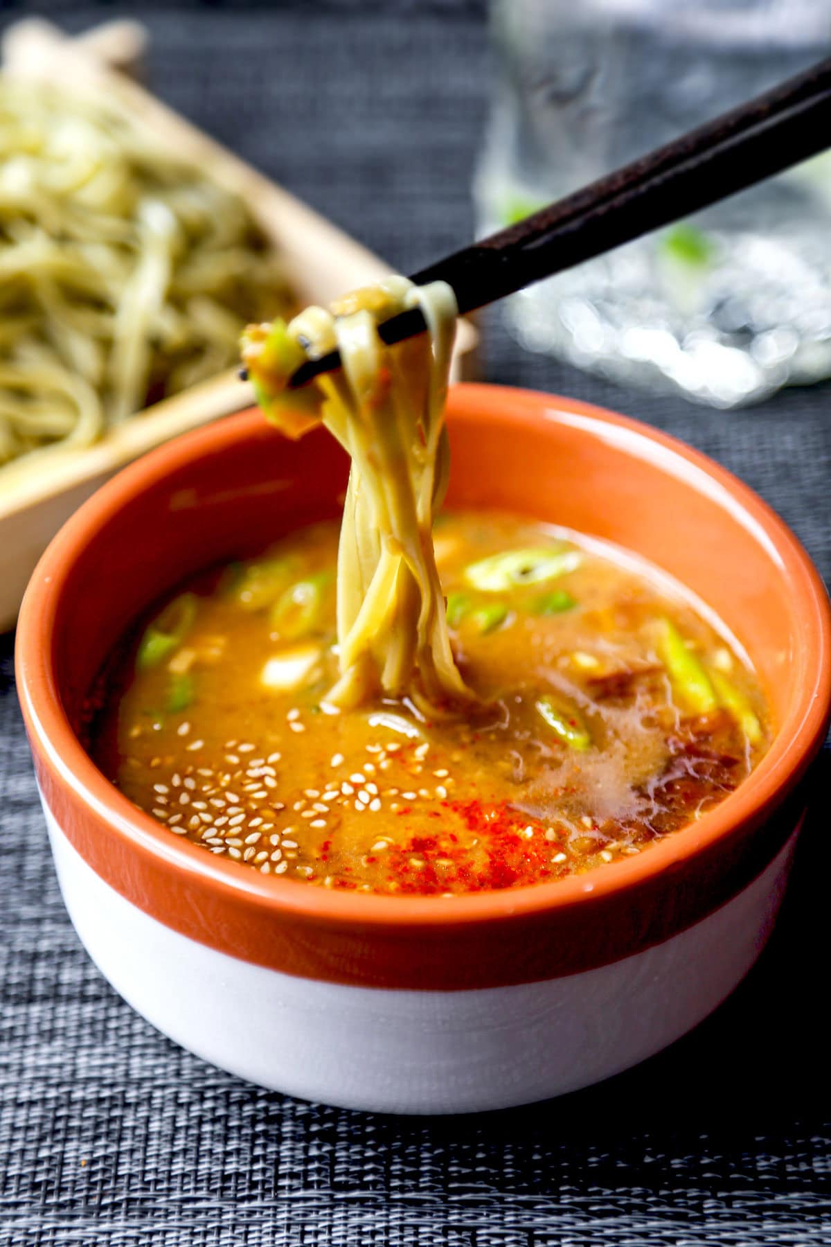 Spicy Tsukemen Noodles